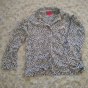 Victoria Secret Pajama Top- Leopard Print - Size S